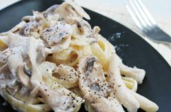 Fettuccine with Mushroom Stroganoff