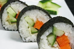 Mixed vegetable Maki sushi