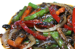 Stir fried mixed vegetable with Black bean sauce